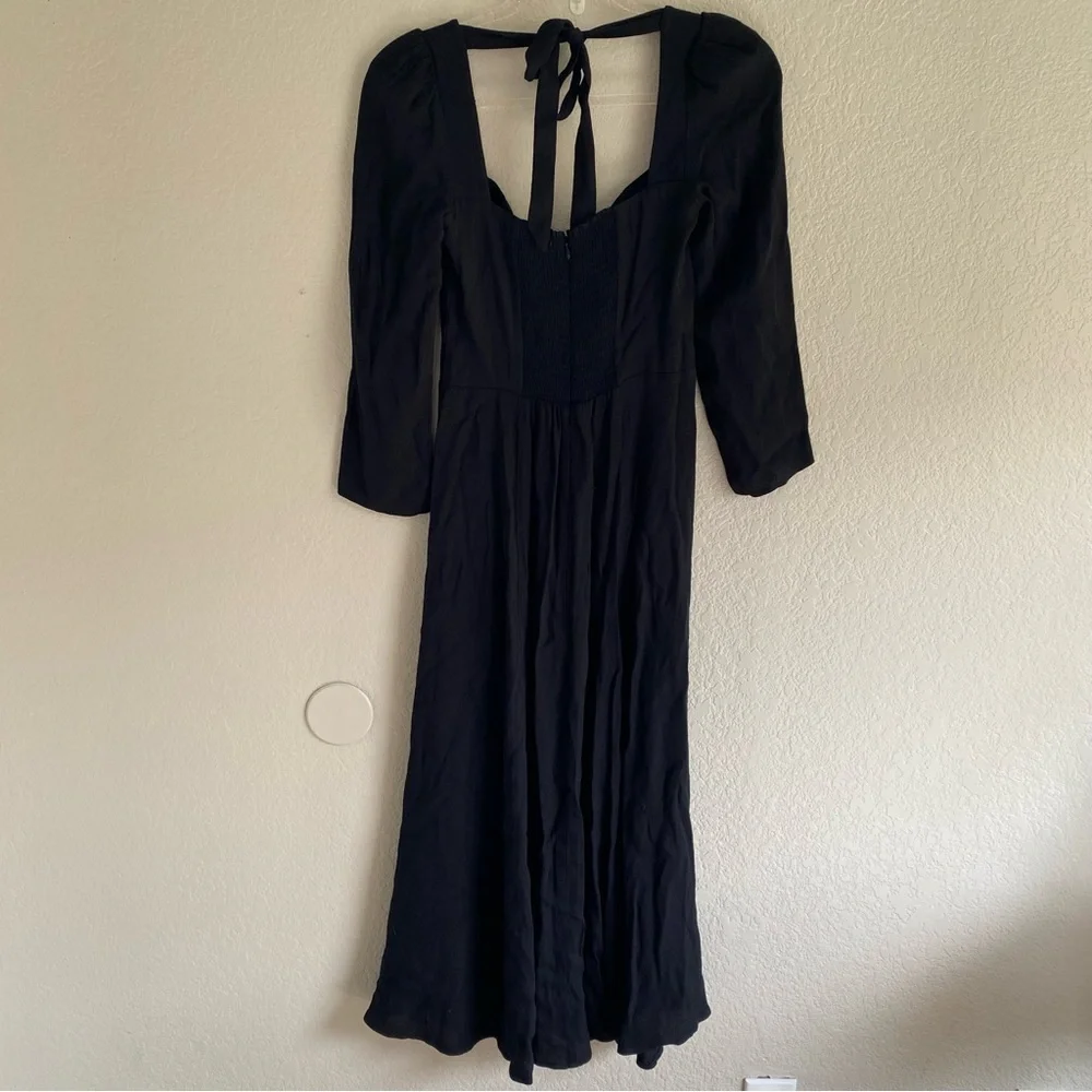 Reformation Mara Dress Black NEW - Picture 11 of 11
